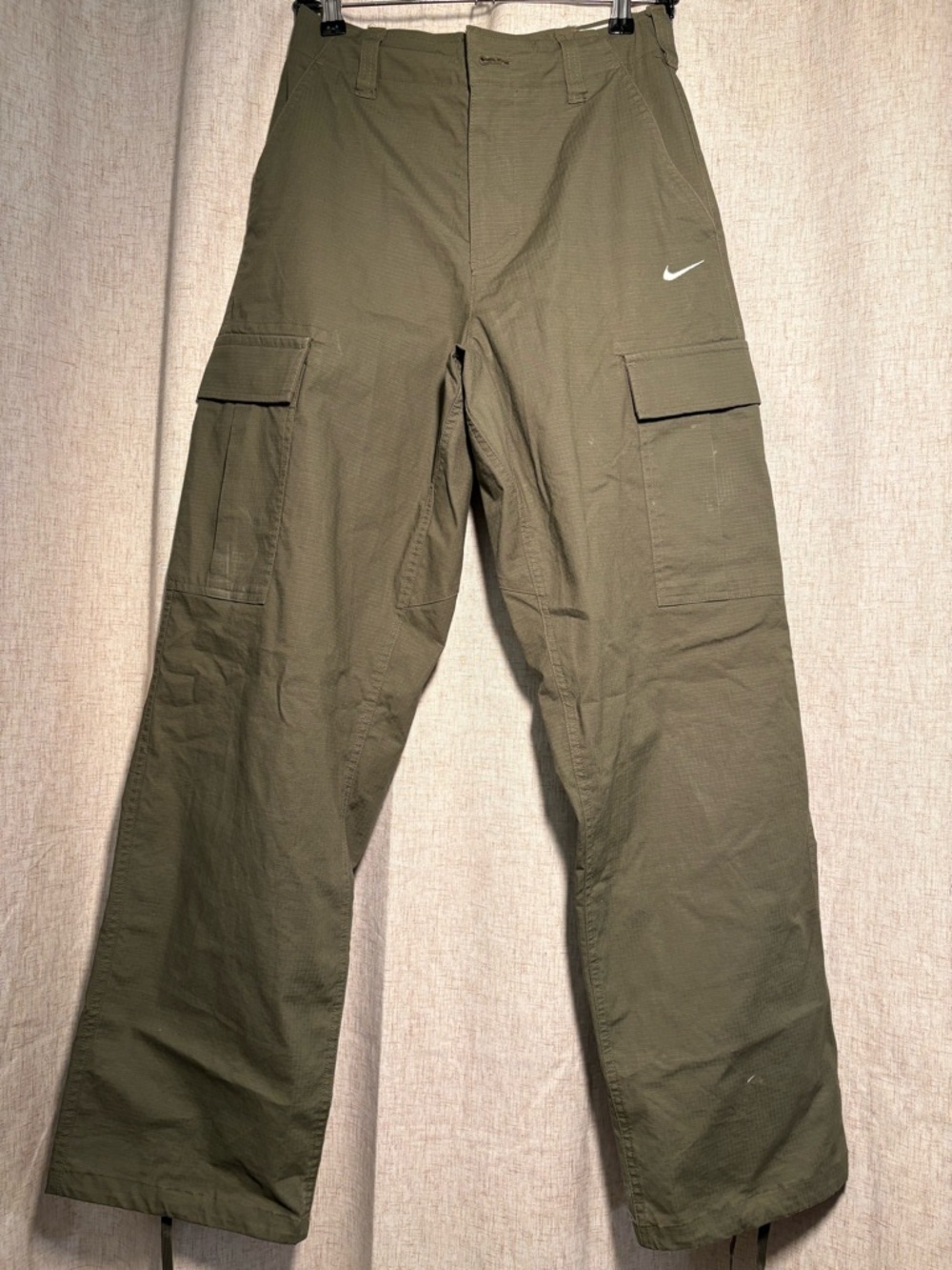 Nike Olive Green Cargo Pants with Swoosh